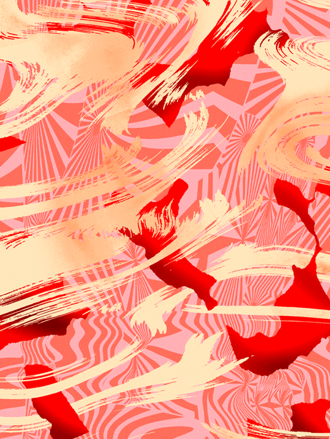 Strawberries & Cream Mini-cup flavour pattern